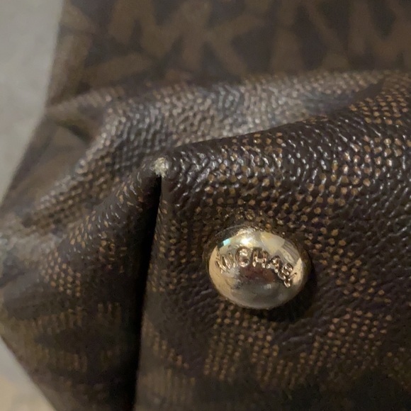 Michael Kors Signature Brown MK Tote - Picture 6 of 9